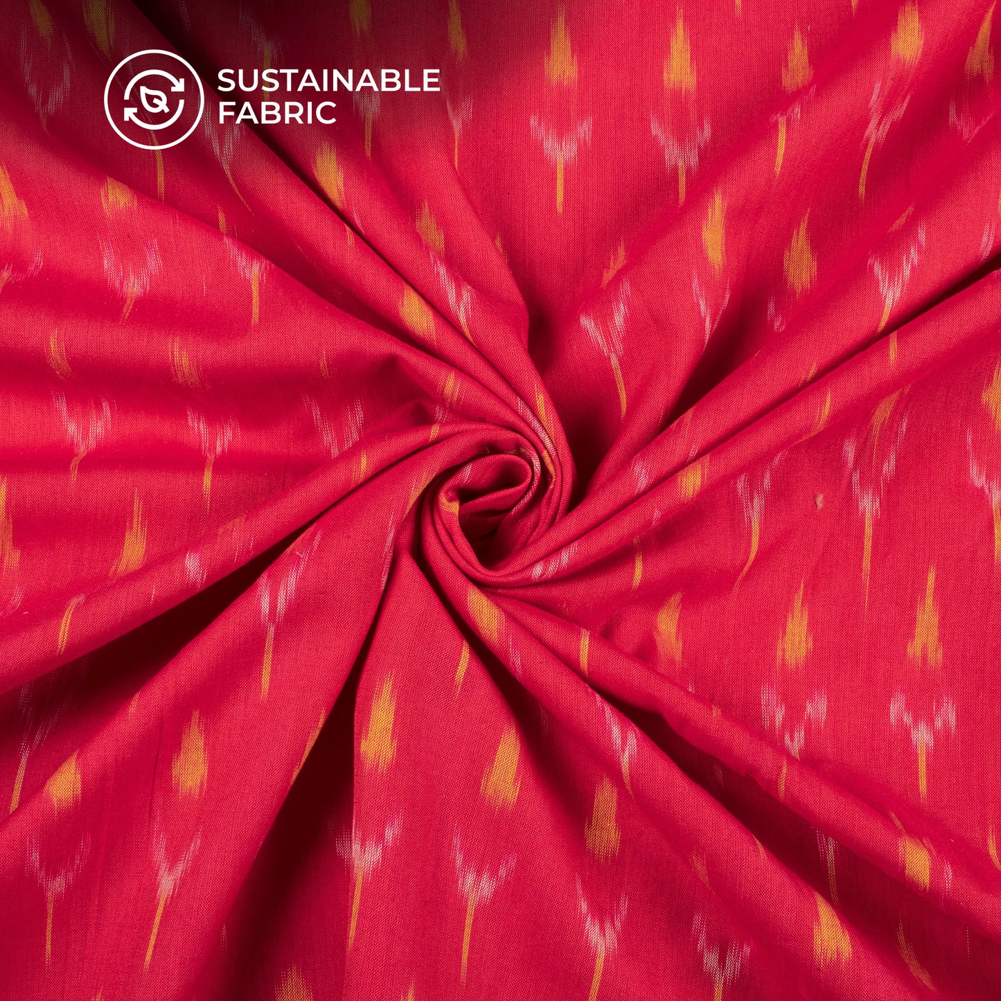 Pre-Washed Pochampally Ikat Weave Cotton Fabric