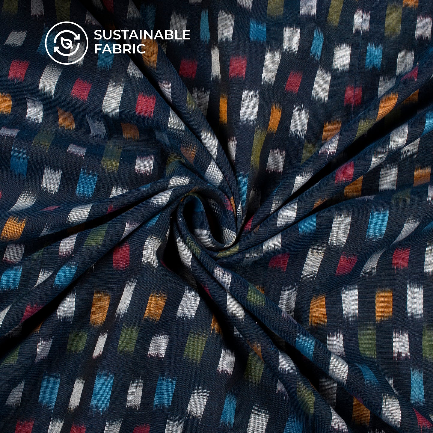 Pre-Washed Pochampally Ikat Weave Cotton Fabric