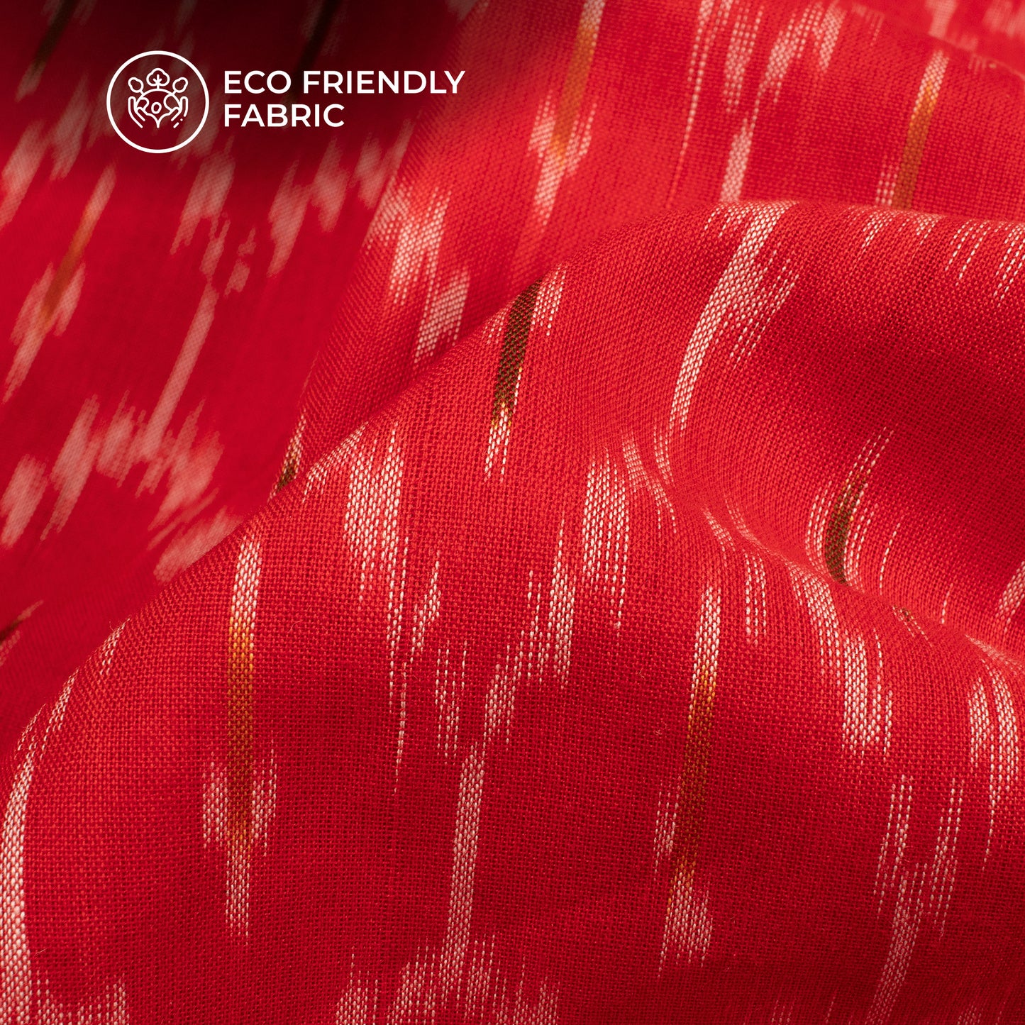 Pre-Washed Pochampally Mercerized Ikat Weave Cotton Fabric