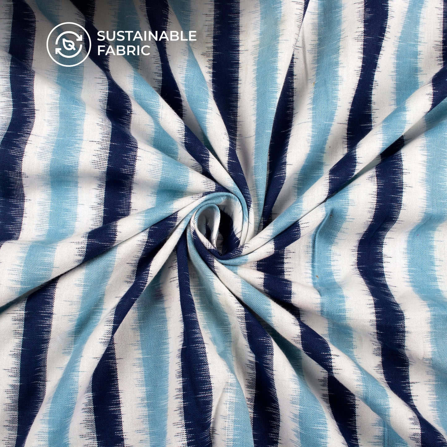 Pre-Washed Pochampally Weave Double Ikat Cotton Fabric