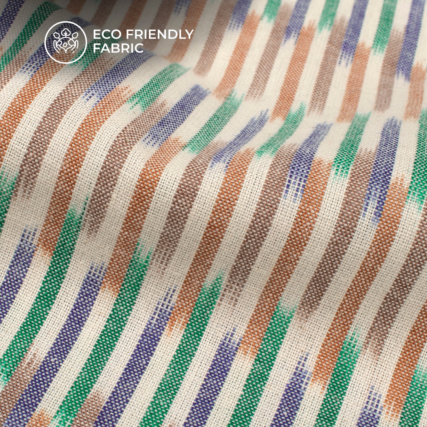 Pre-Washed Pochampally Ikat Weave Cotton Fabric