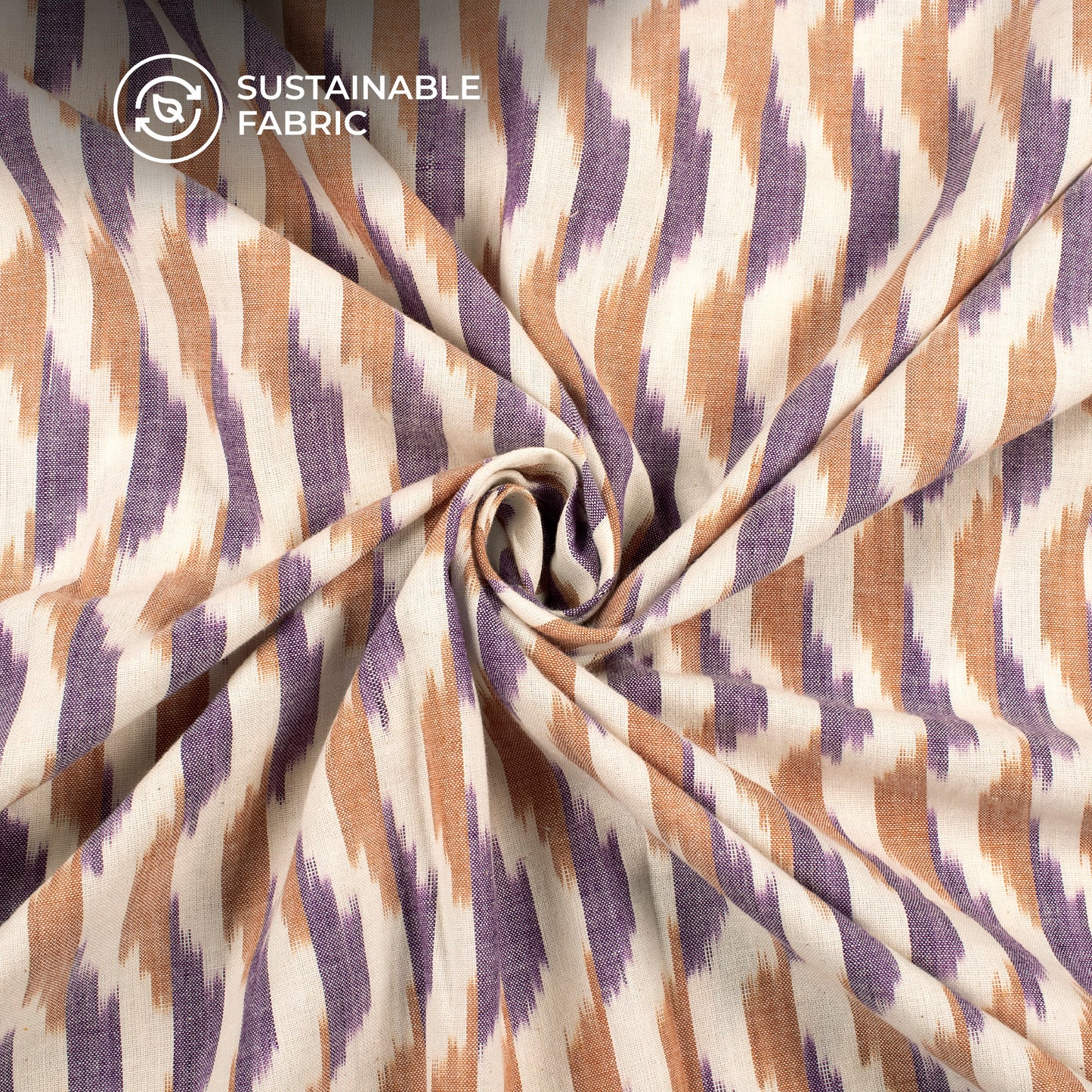 Pre-Washed Pochampally Ikat Weave Cotton Fabric