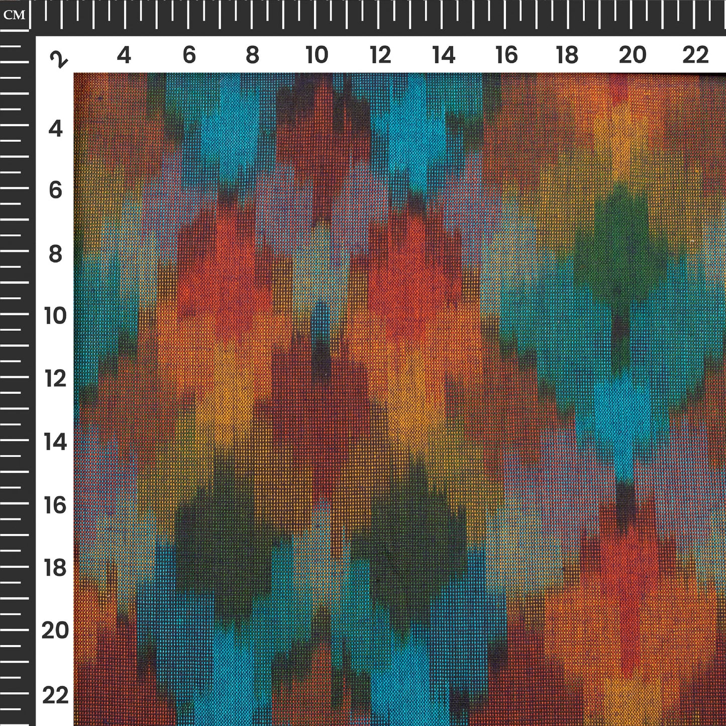 Pre-Washed Pochampally Ikat Weave Cotton Fabric