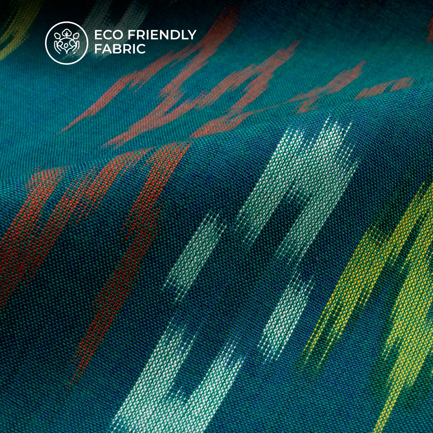 Pre-Washed Pochampally Ikat Weave Cotton Fabric