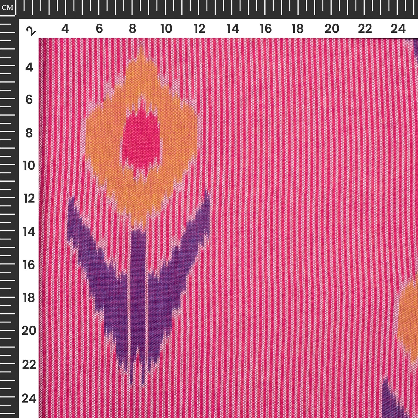 Pre-Washed Pochampally Ikat Weave Cotton Fabric