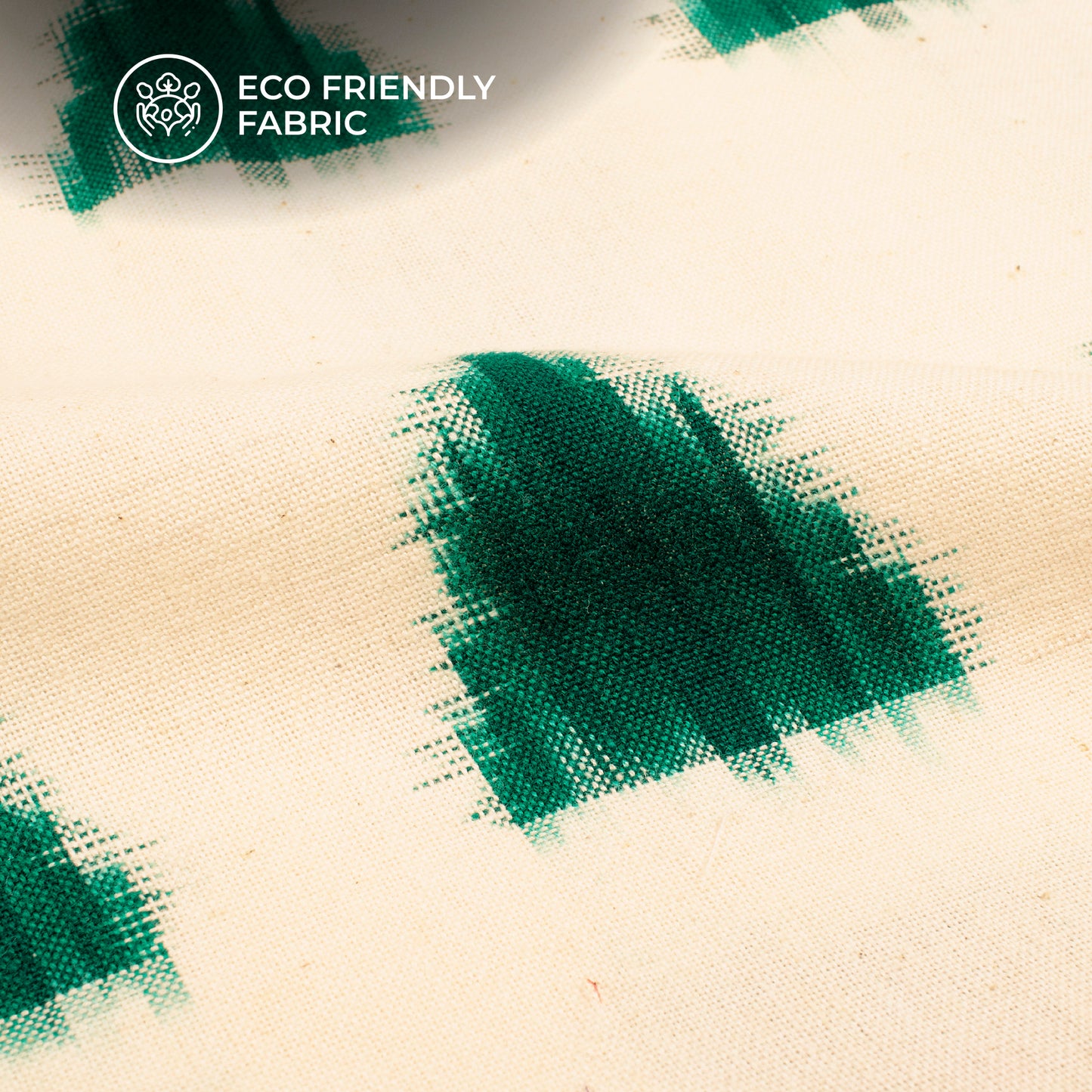 Pre-Washed Pochampally Weave Double Ikat Cotton Fabric
