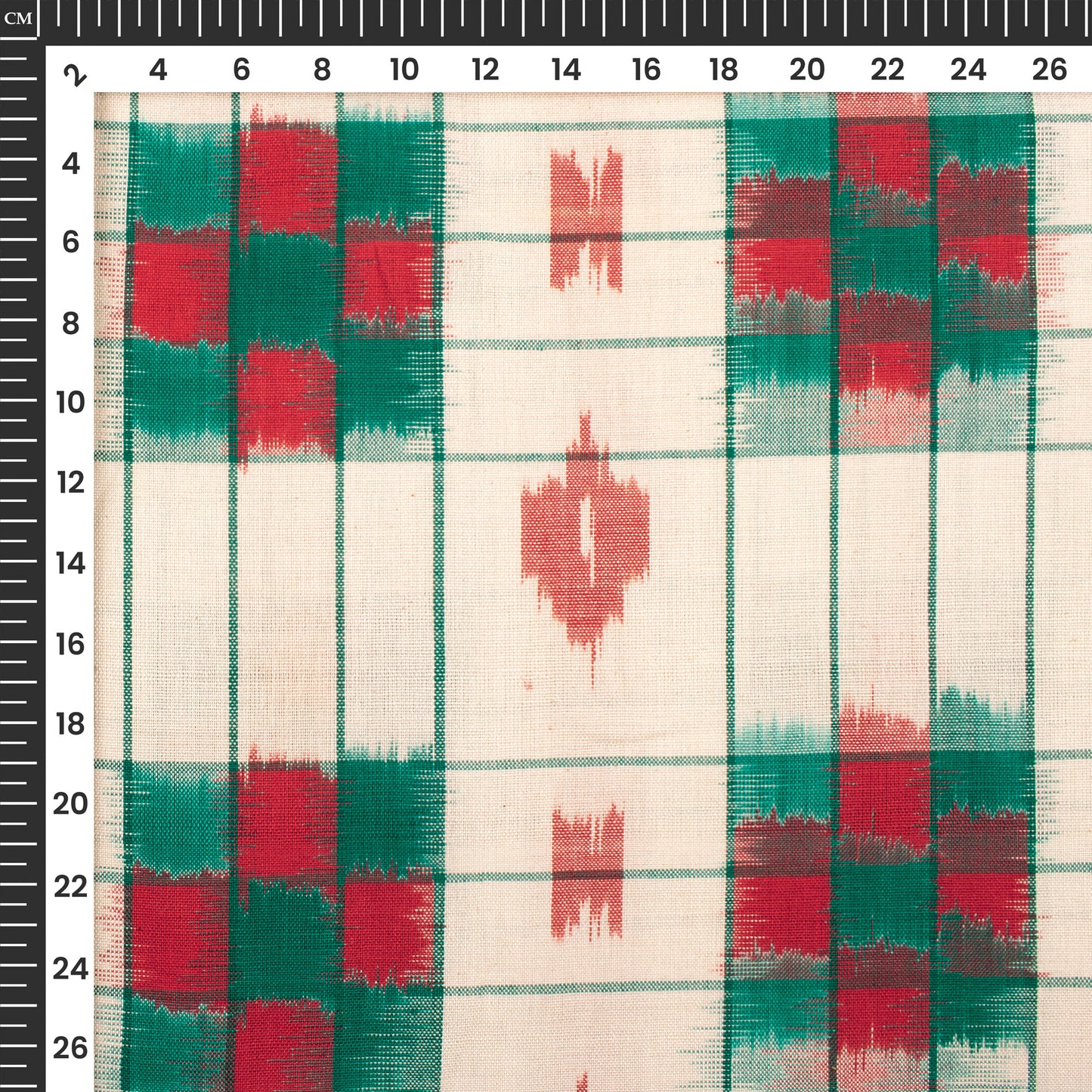 Pre-Washed Pochampally Weave Double Ikat Cotton Fabric