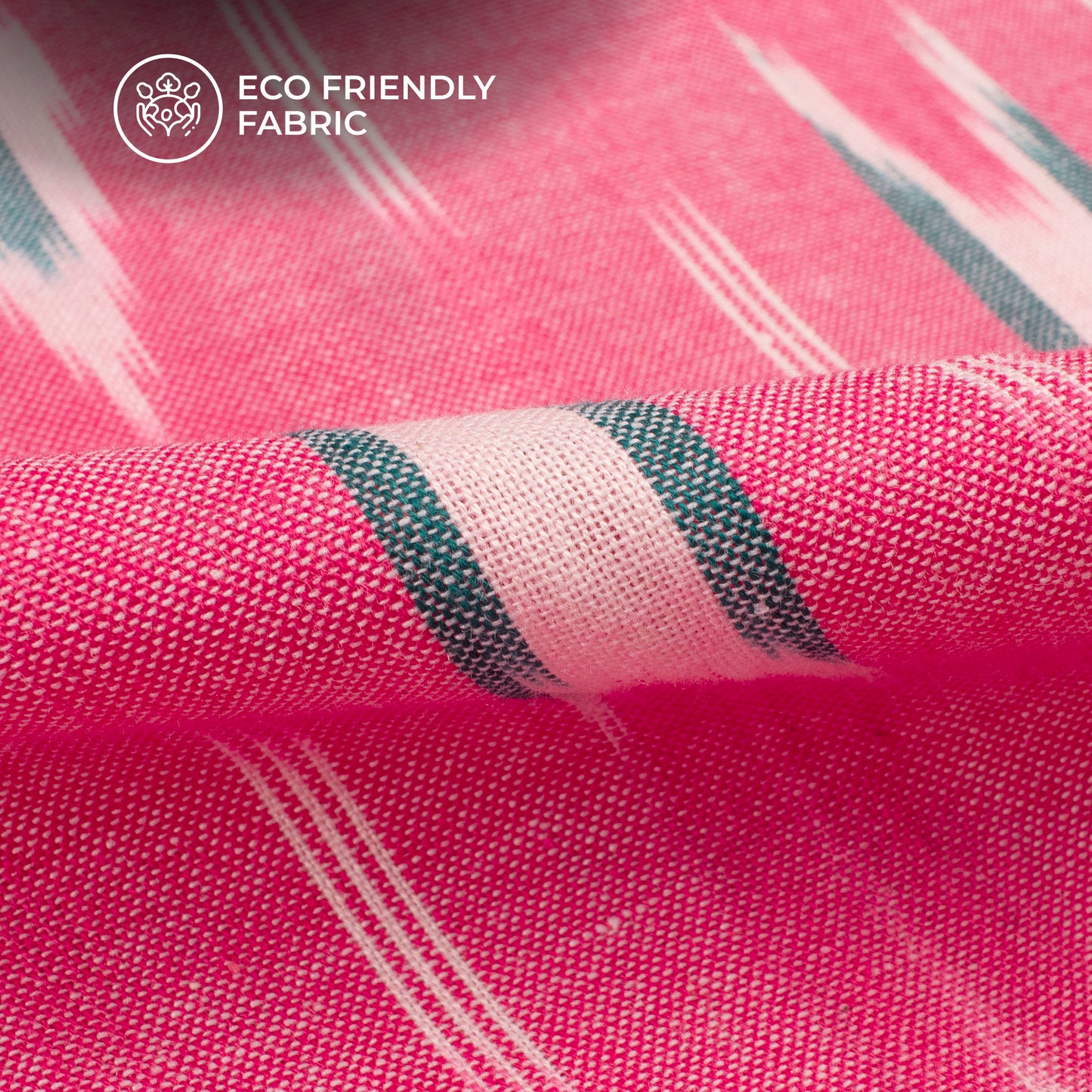 Pre-Washed Pochampally Ikat Weave Cotton Fabric