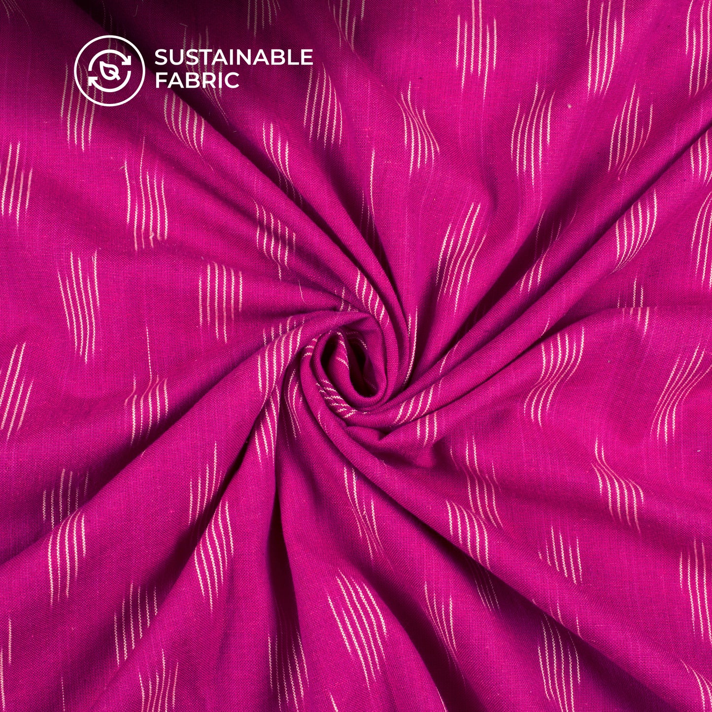Pre-Washed Pochampally Ikat Weave Cotton Fabric