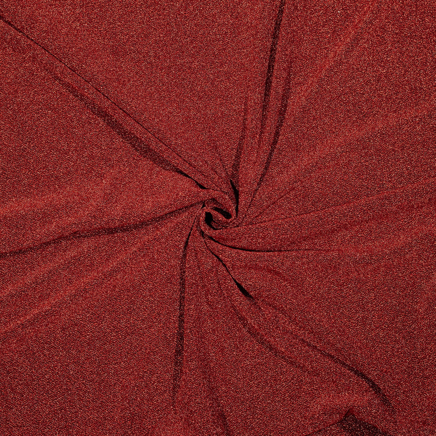 Beautiful Red Mettalic Work On Imported Fabric