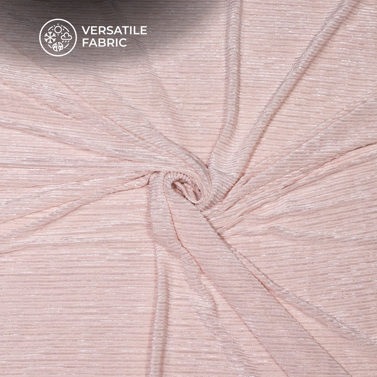 Exclusive Peach Stripes Luxurious Imported Velvet Fabric