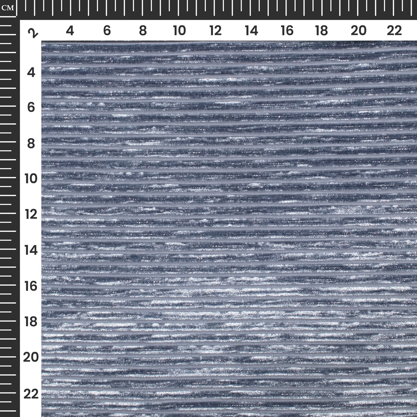 Exclusive Dolphin Grey Stripes Luxurious Imported Velvet Fabric