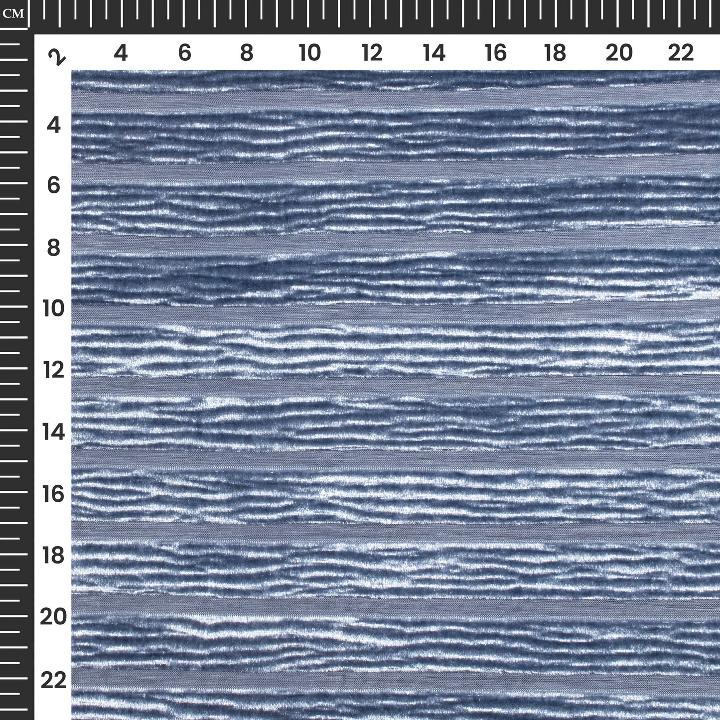 Beautiful Dolphin Grey Stripes Luxurious Imported Velvet Fabric