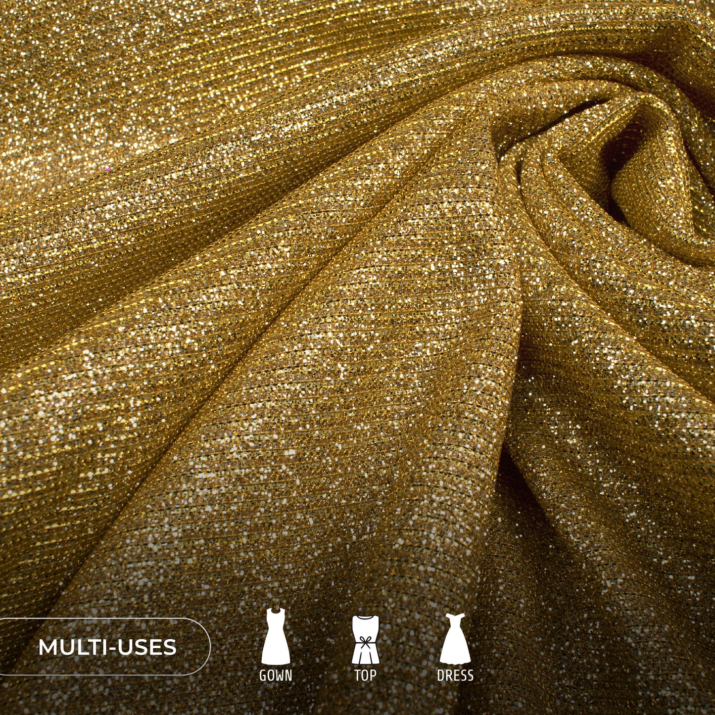 Shiny Imported Fabric for Crafting, DIY Creations And Party Wear