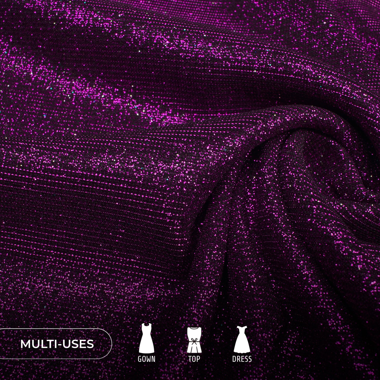 ShimmerX Glitter Fabric - Imported Luxury for Trend-Driven Designers
