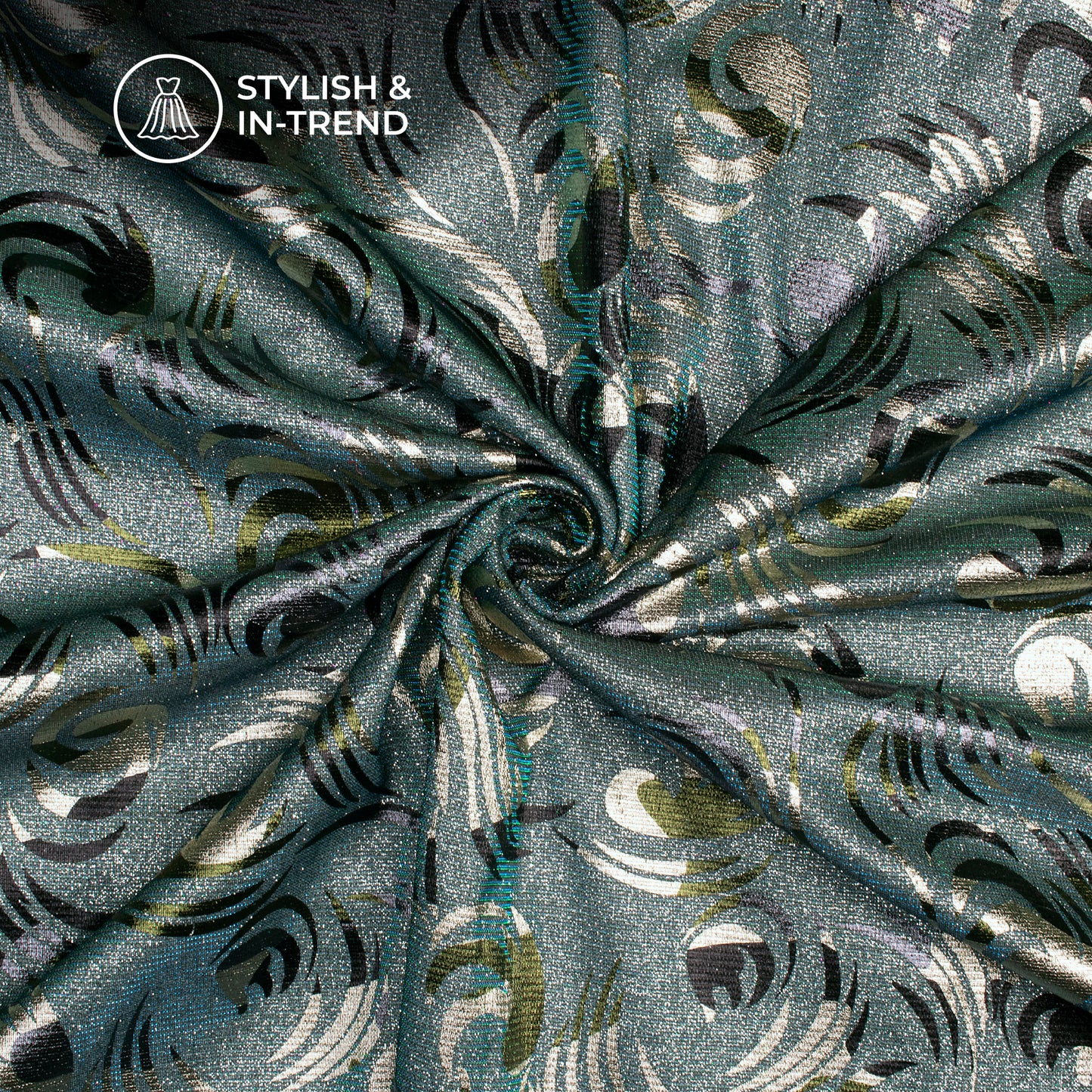 Luxury Imported Metallic Fabric - For Designer Garments & Studio Photography