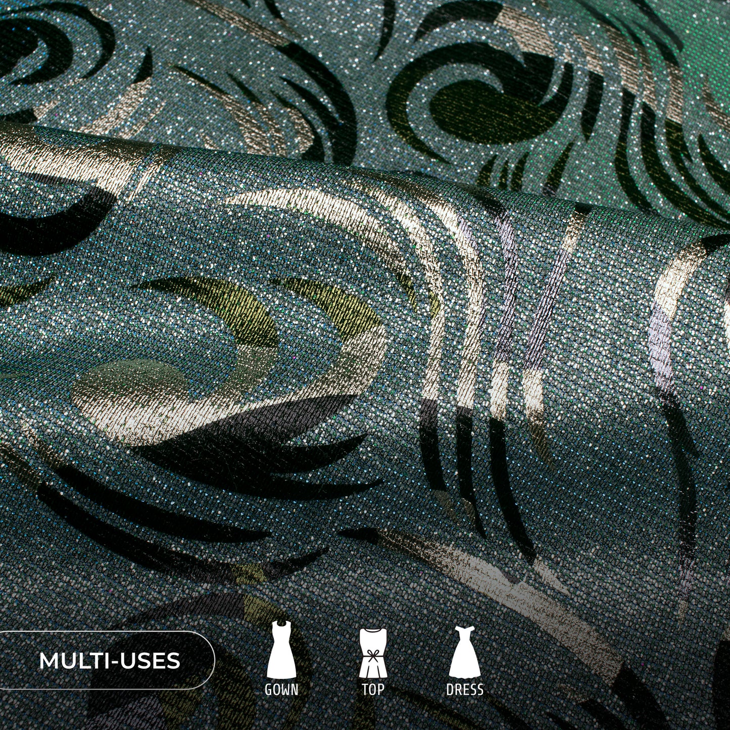 Luxury Imported Metallic Fabric - For Designer Garments & Studio Photography