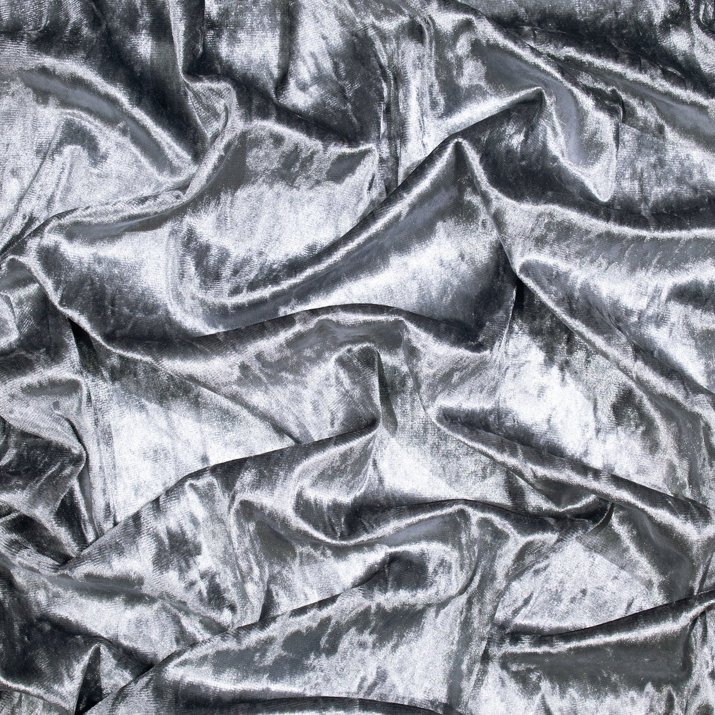 Luxurious Grey Imported Stretched Velvet Fabric