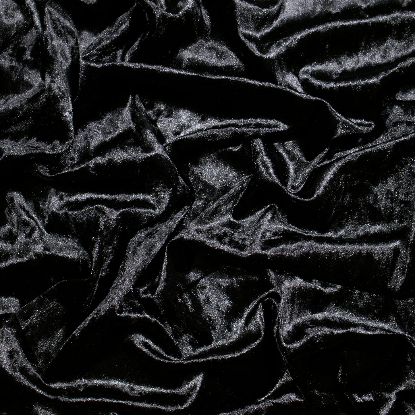 Luxurious Black Imported Stretched Velvet Fabric