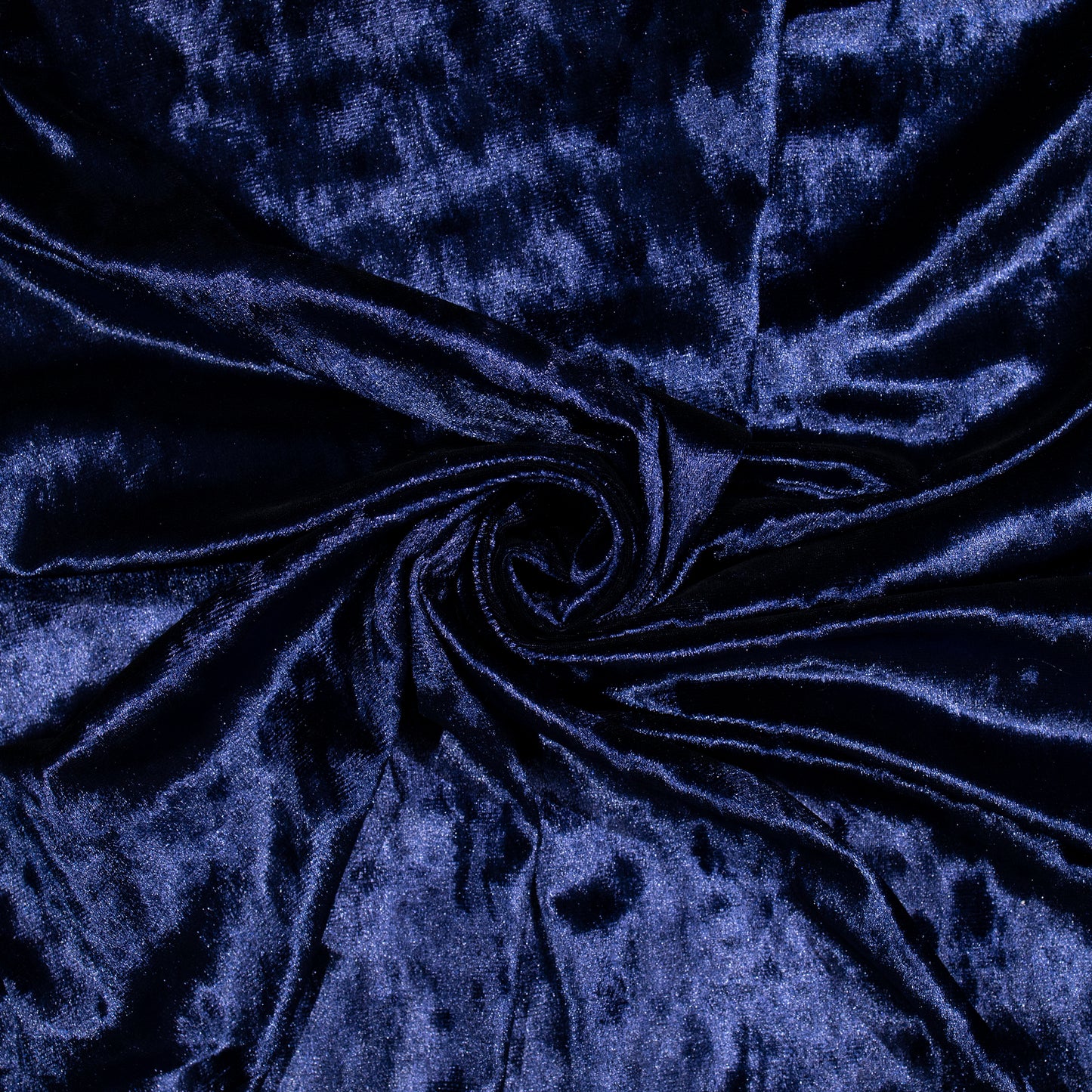 Luxurious Navy Blue Imported Stretched Velvet Fabric