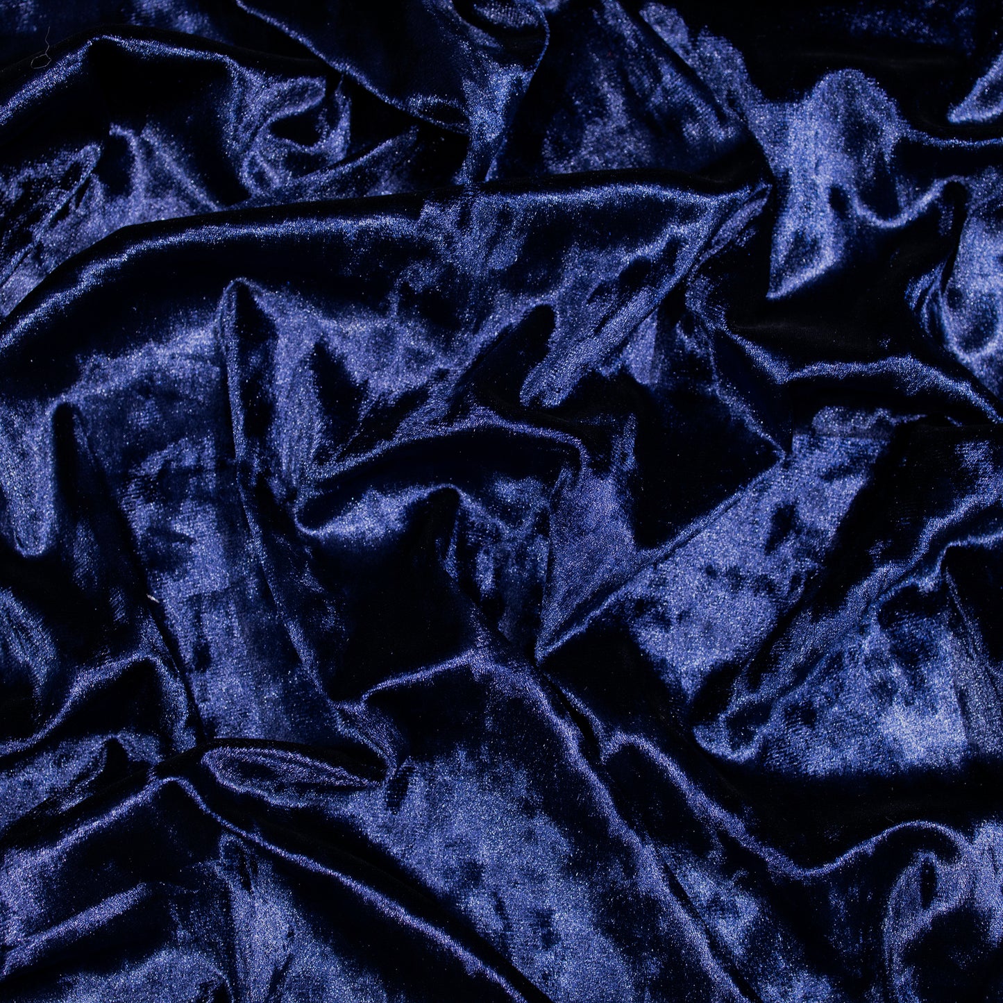 Luxurious Navy Blue Imported Stretched Velvet Fabric