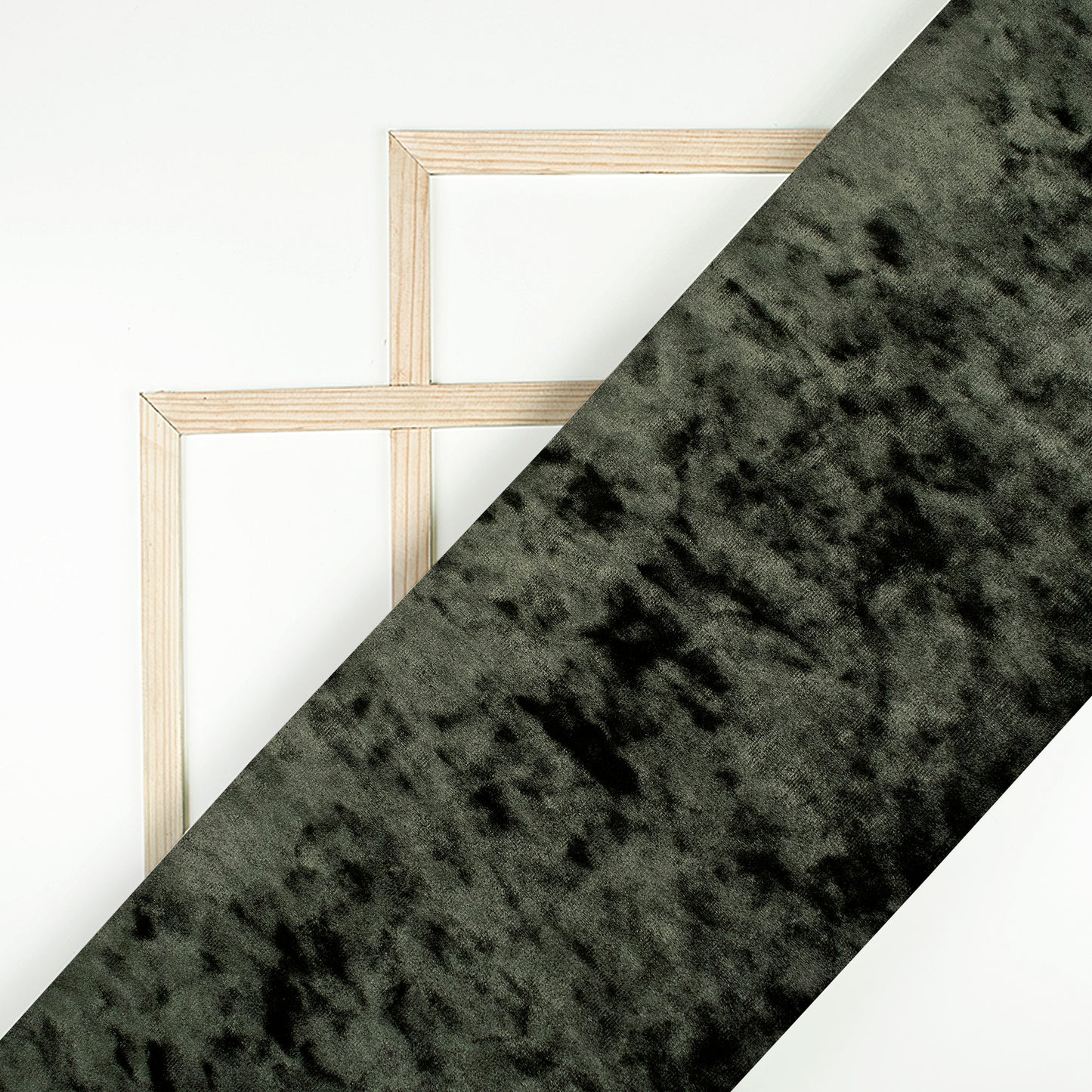 Luxurious Juniper Green Imported Stretched Velvet Fabric