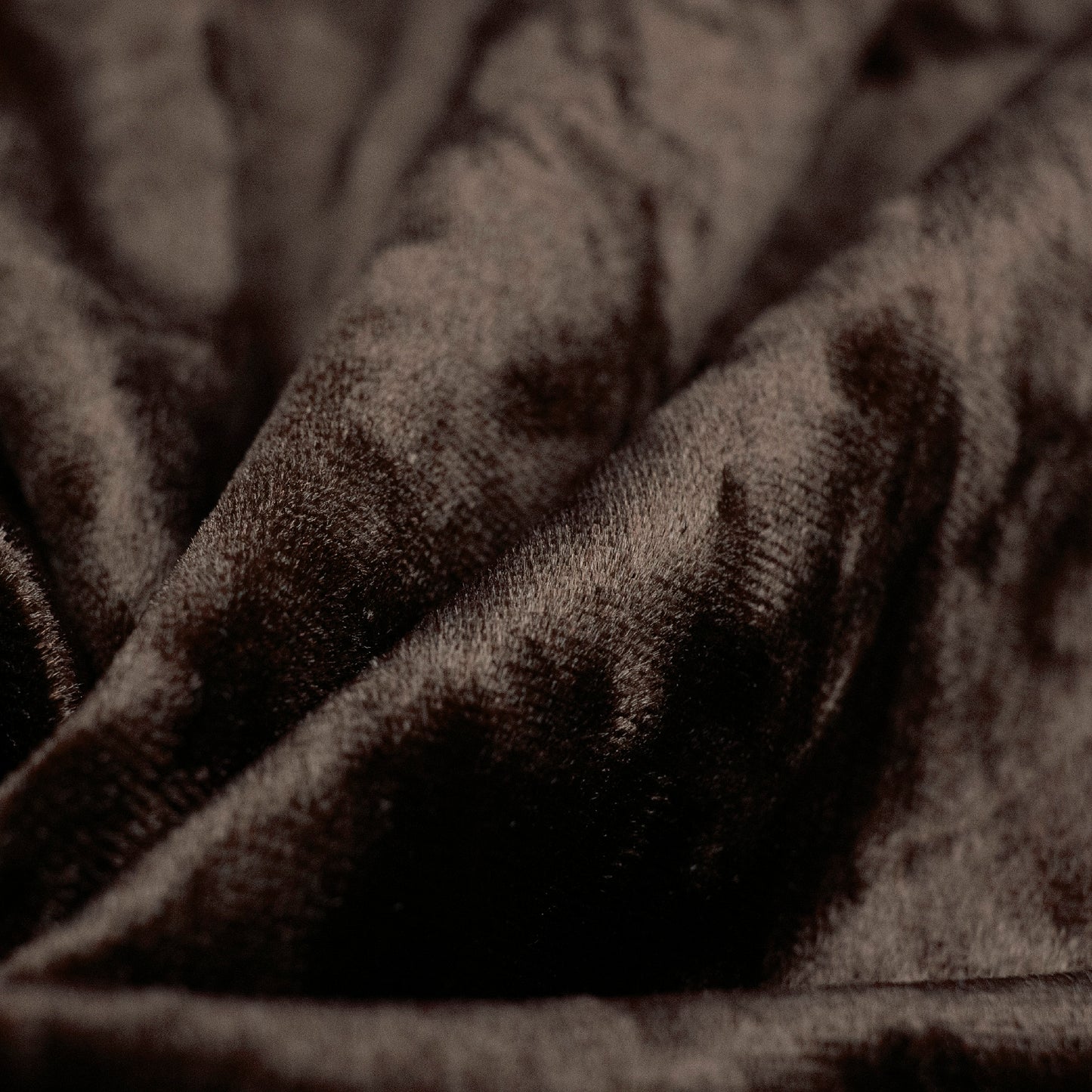 Dark Brown Imported Stretched Velvet Fabric