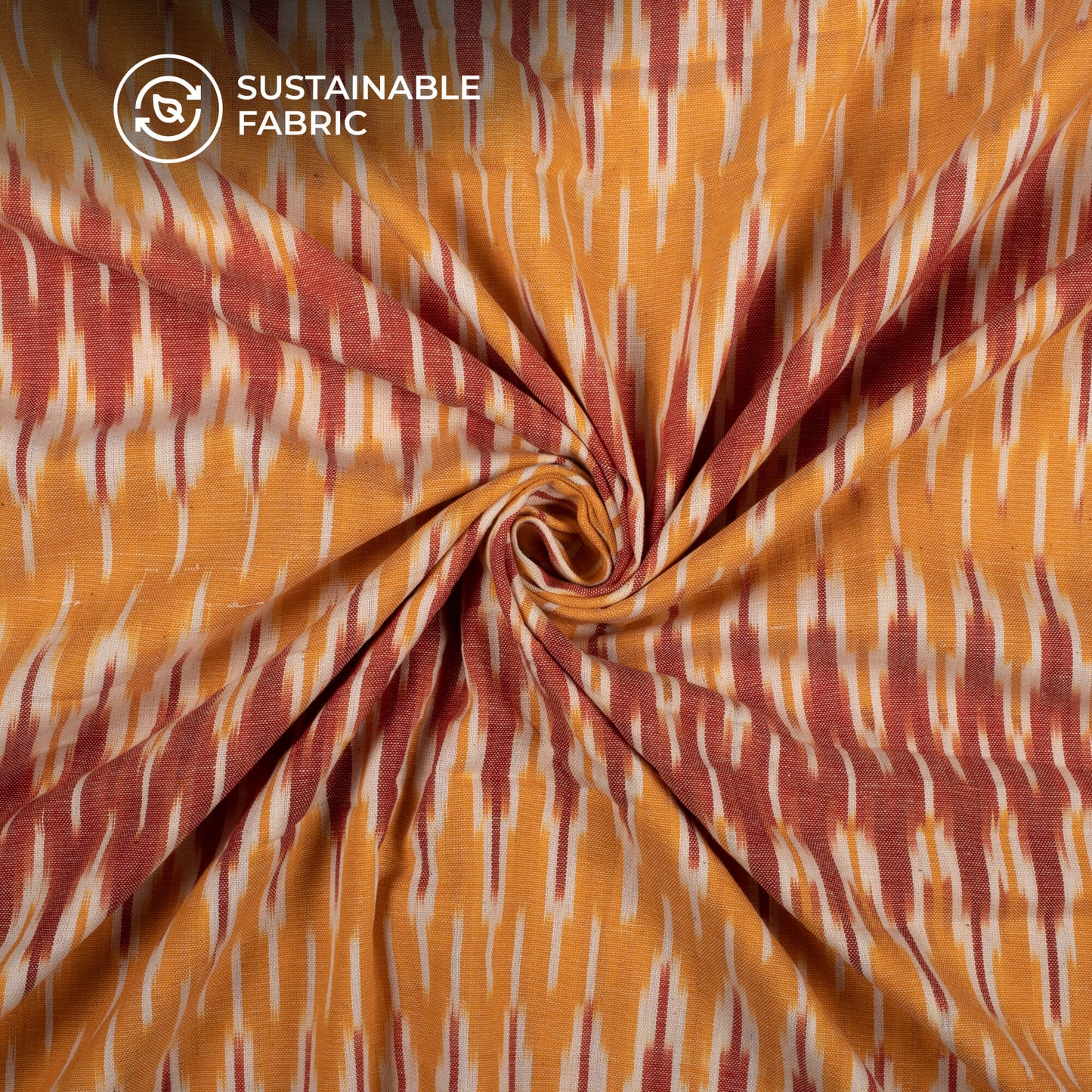 Pre-Washed Pochampally Ikat Weave Cotton Fabric