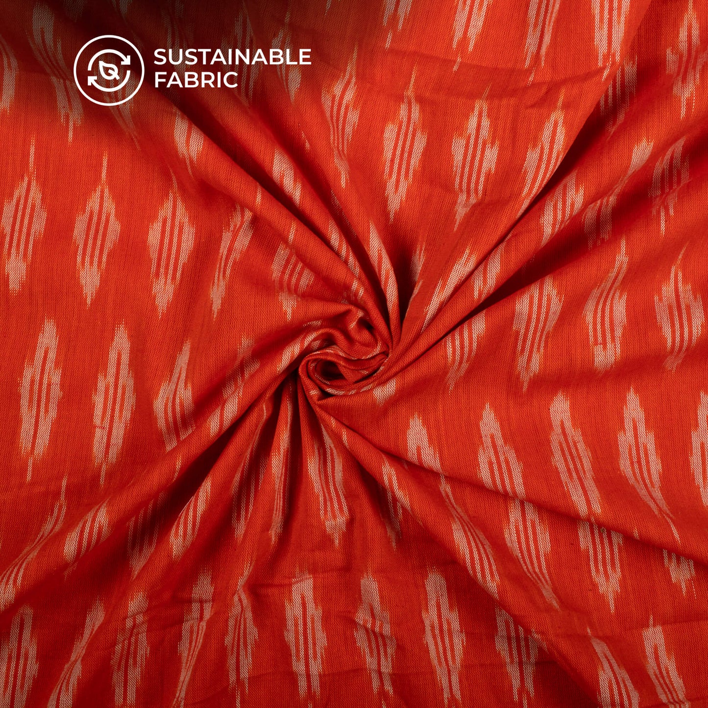 Pre-Washed Pochampally Ikat Weave Cotton Fabric