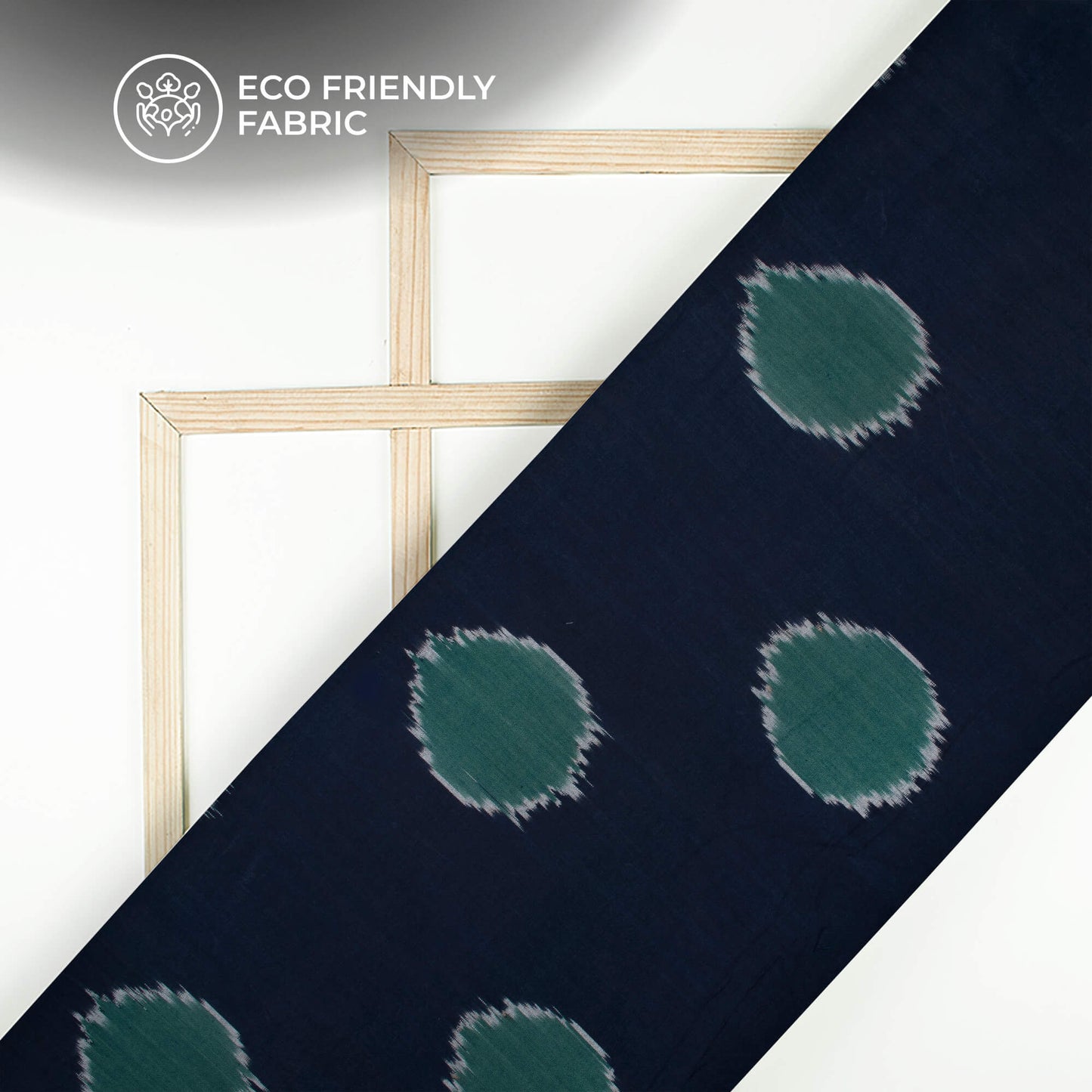 Pre-Washed Pochampally Ikat Weave Cotton Fabric