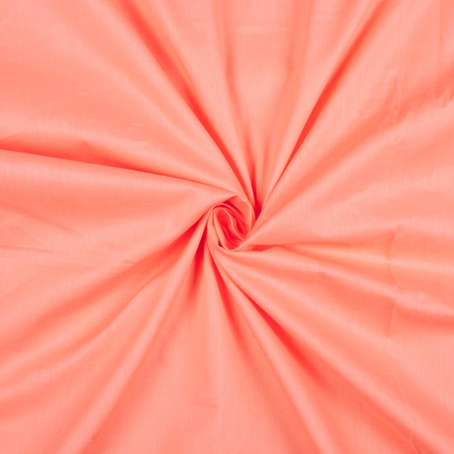 Salmon Orange Plain Cotton Cambric Fabric