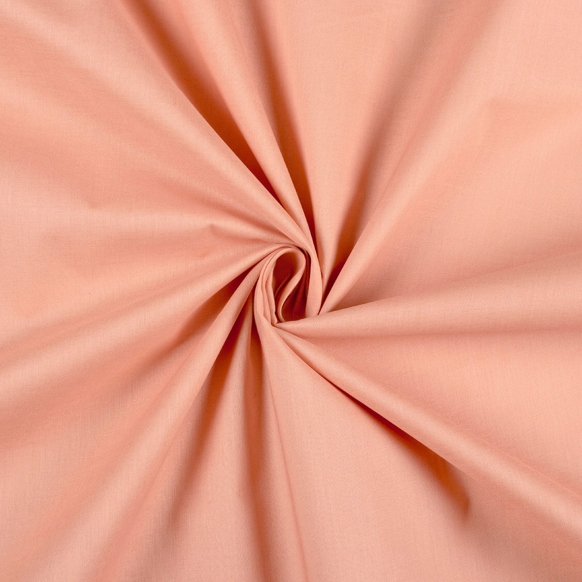 Cantaloupe Orange Plain Cotton Cambric Fabric