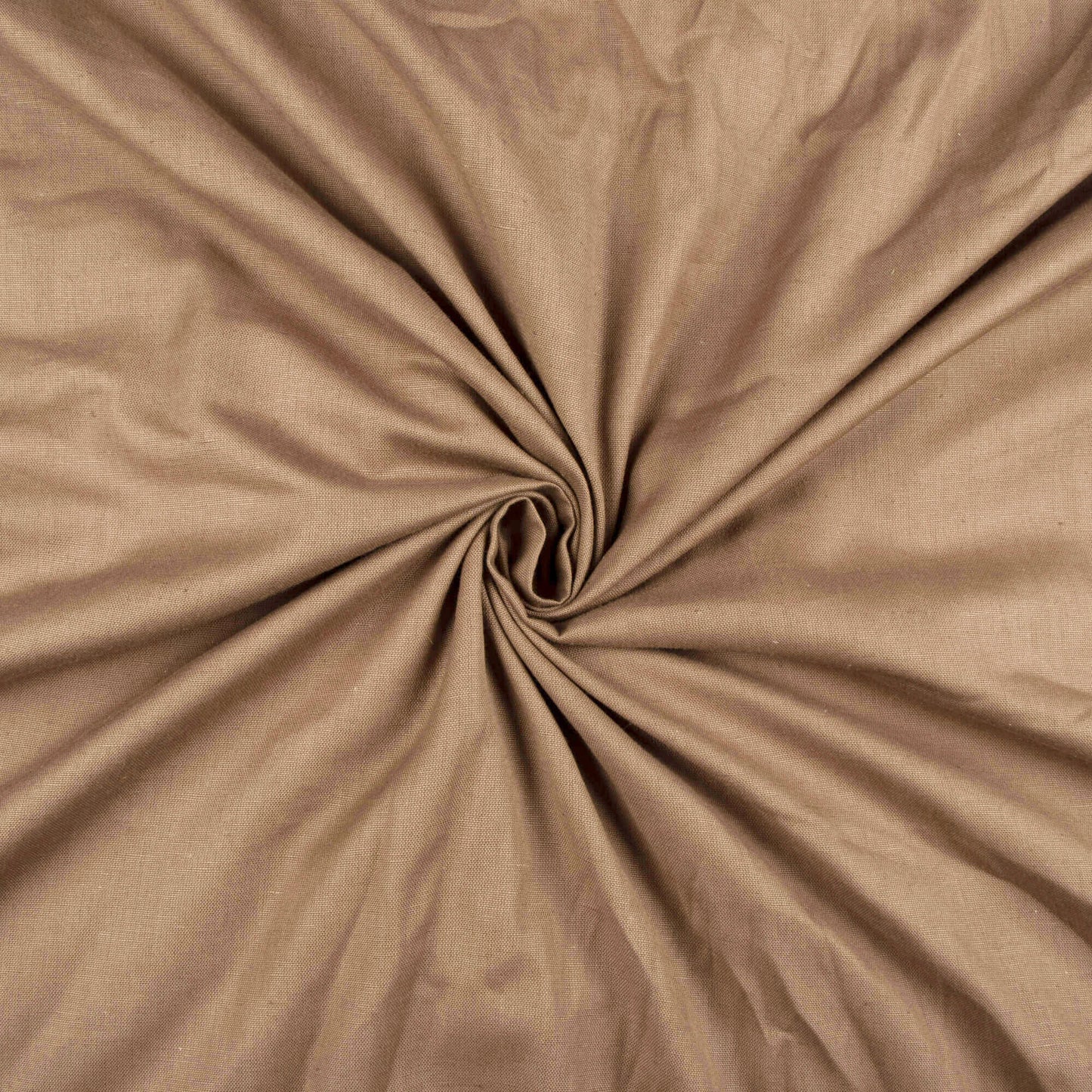 Mocha Brown Plain Cotton Flex Fabric