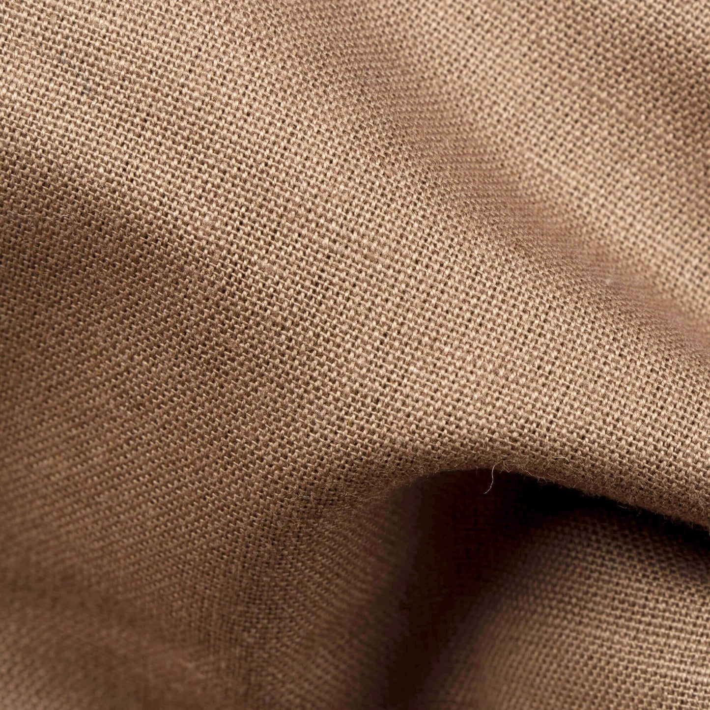Mocha Brown Plain Cotton Flex Fabric