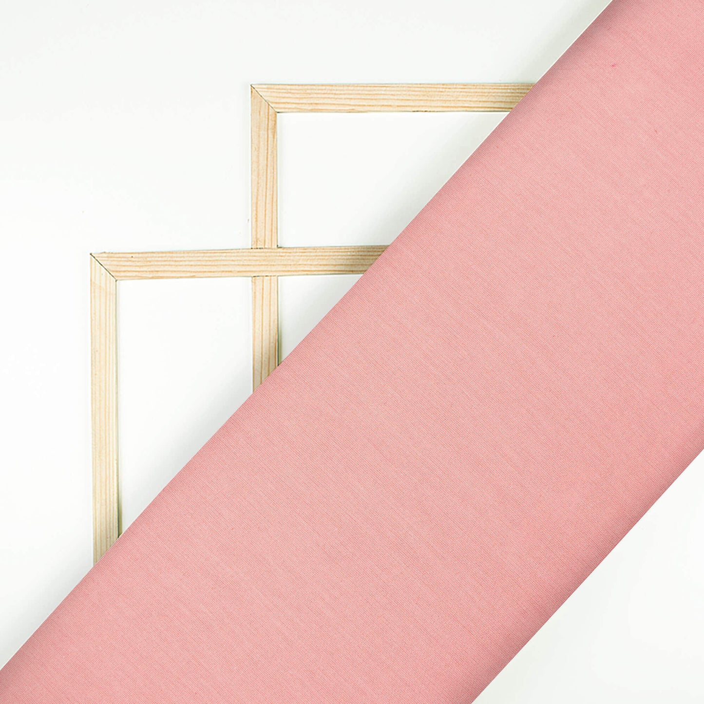 Watermelon Pink Plain Cotton Flex Fabric