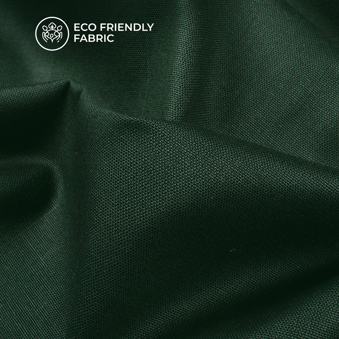 Sacramento Green Plain Cotton Flex Fabric
