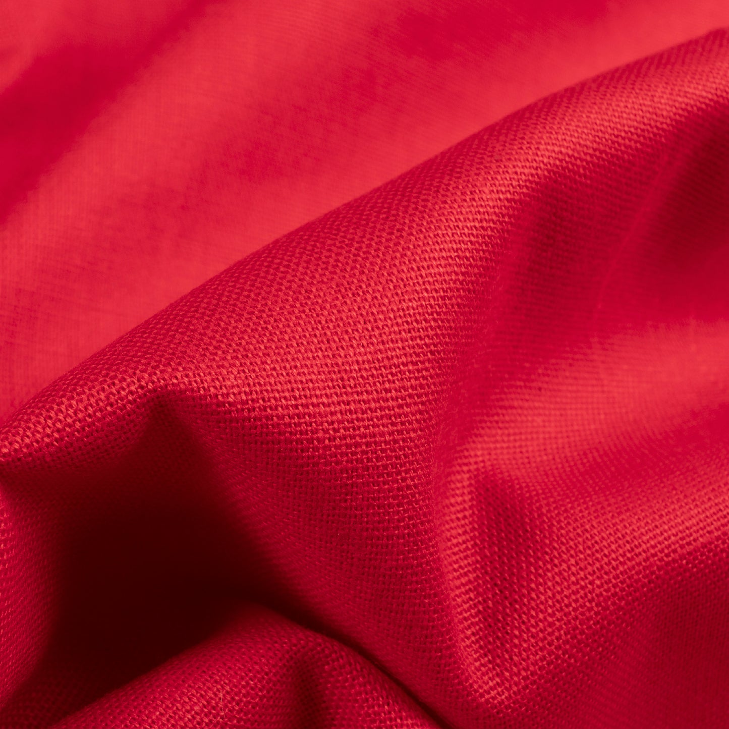 Cherry Red Plain Cotton Flex Fabric