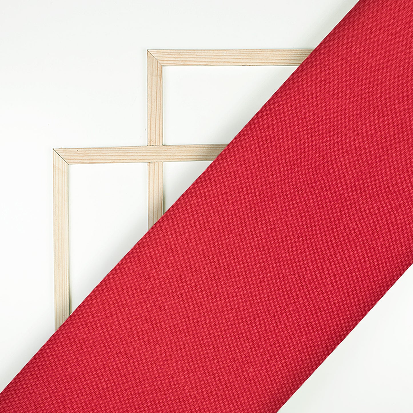 Cherry Red Plain Cotton Flex Fabric