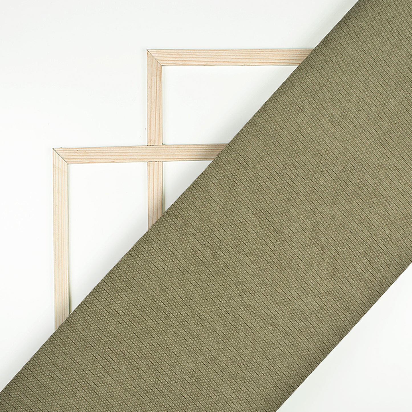 Sage Green Plain Cotton Flex Fabric