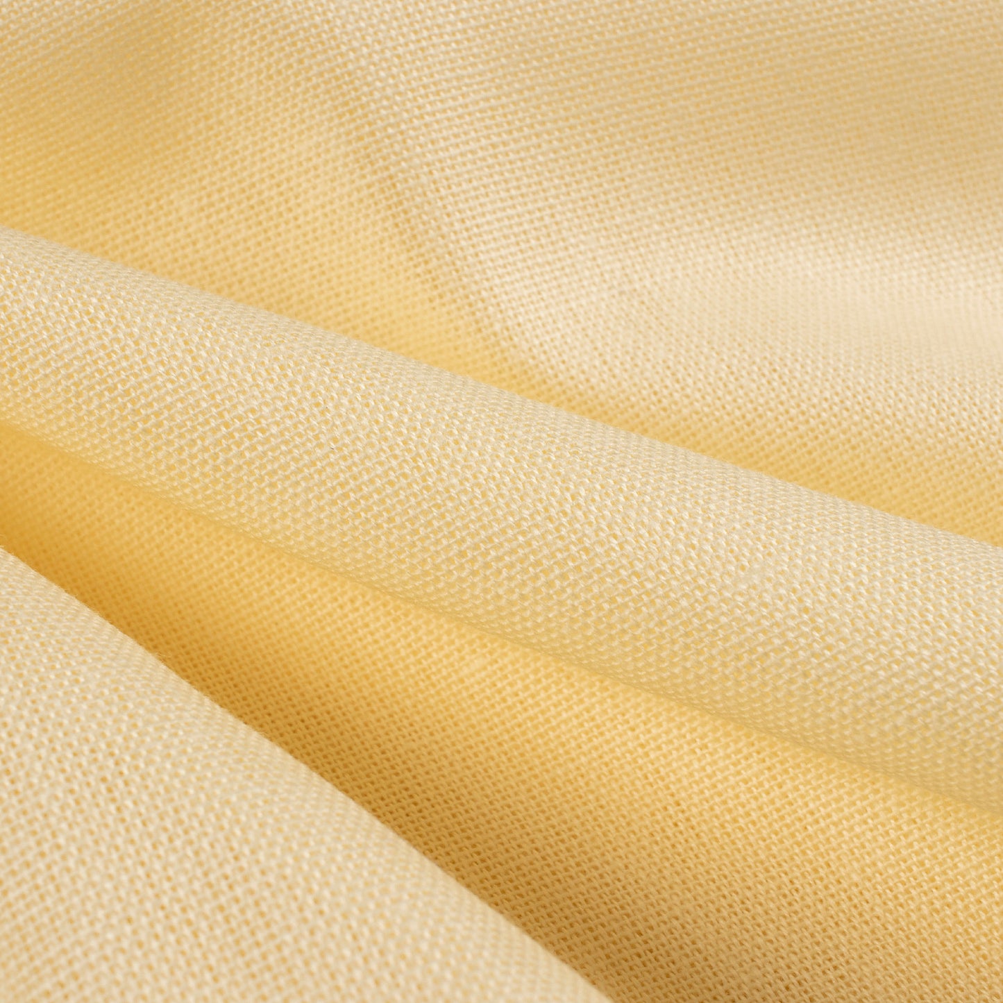 Dffoddil Yellow Plain Cotton Flex Fabric