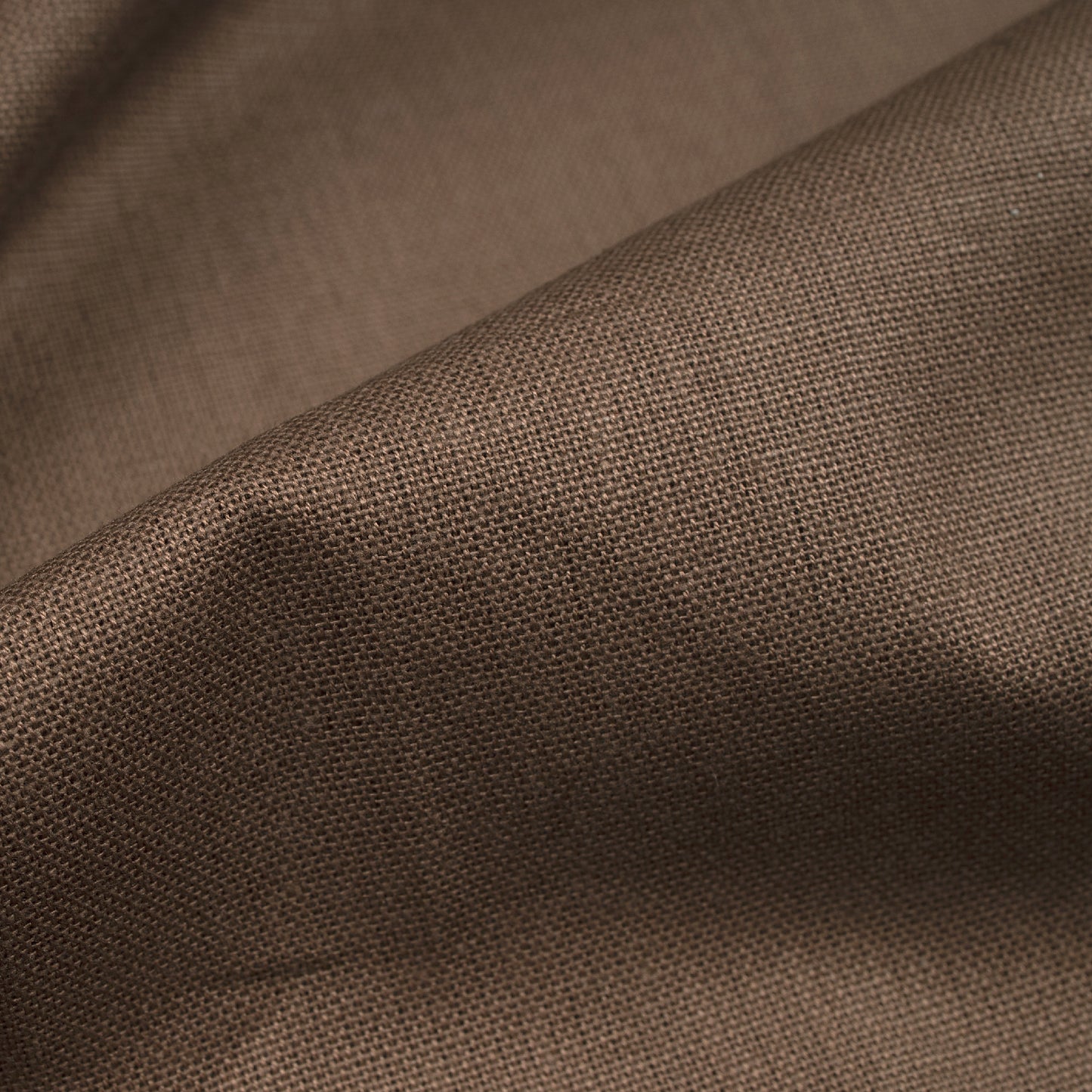 Coffee Brown Plain Cotton Flex Fabric