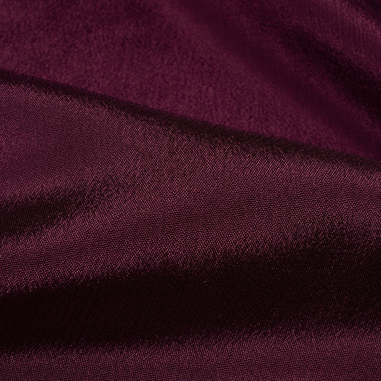 Wine Purple Plain Pure Chinnon Chiffon Fabric