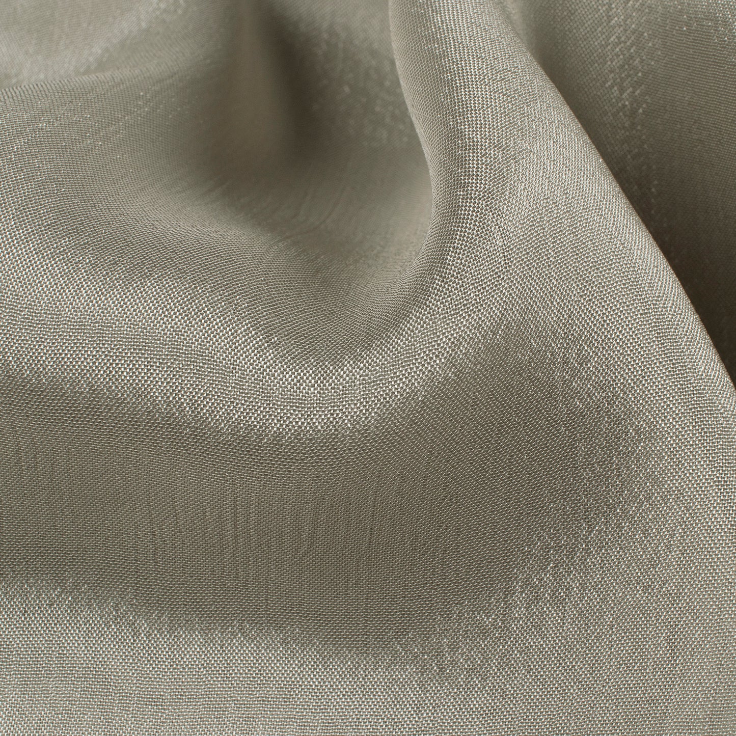 Grey Plain Pure Chinnon Chiffon Fabric