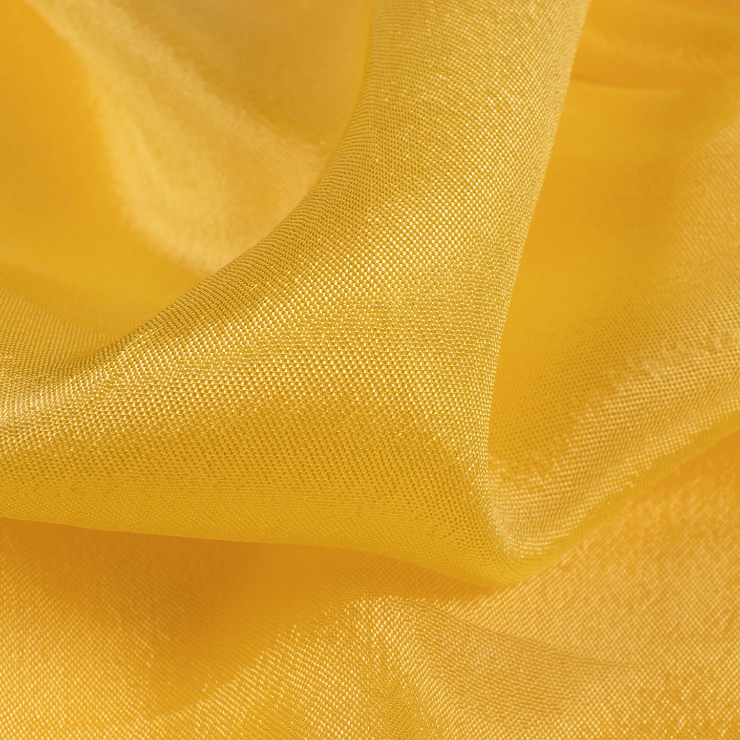 Daffodil Yellow Plain Pure Chinnon Chiffon Fabric