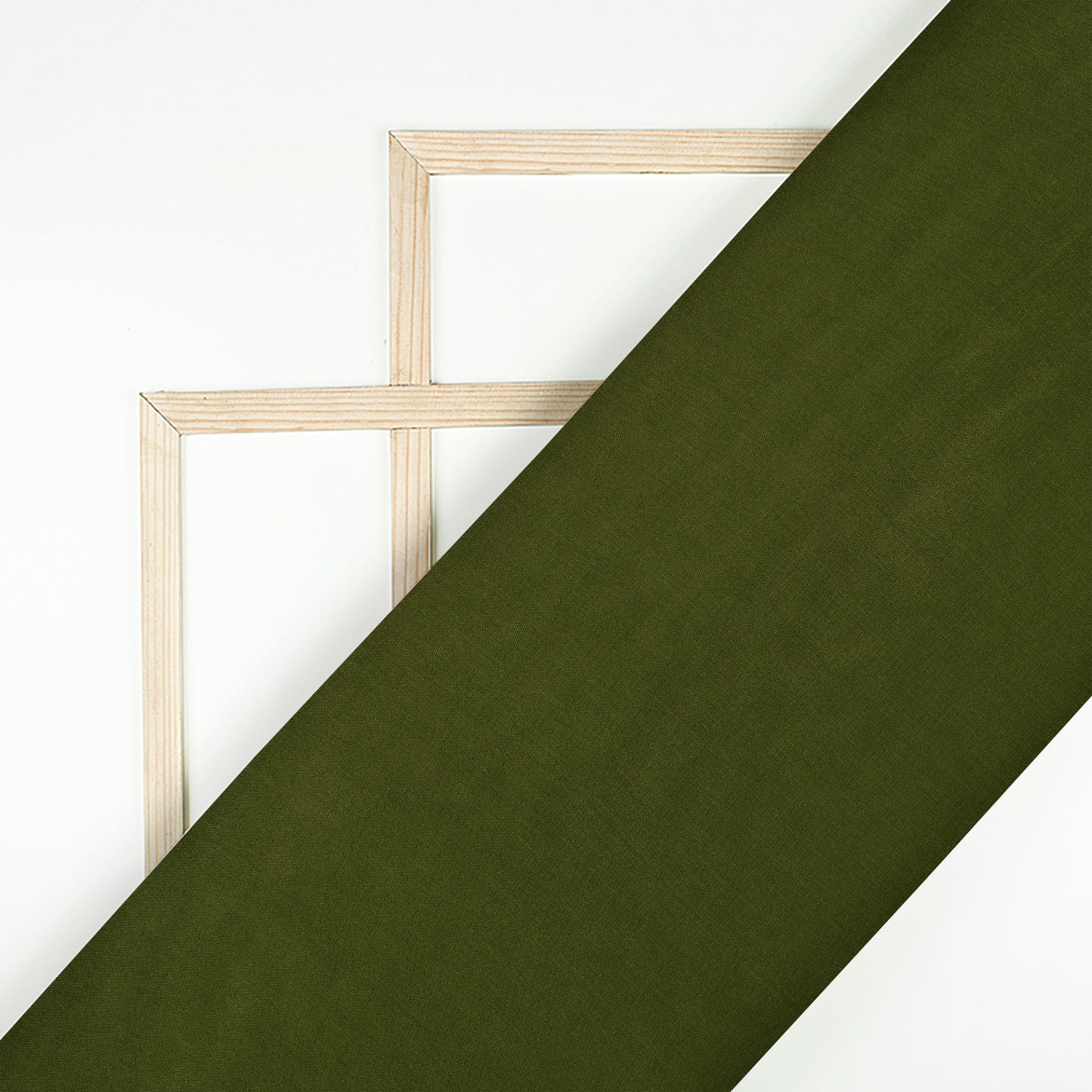 Moss Green Plain Pure Chinnon Chiffon Fabric