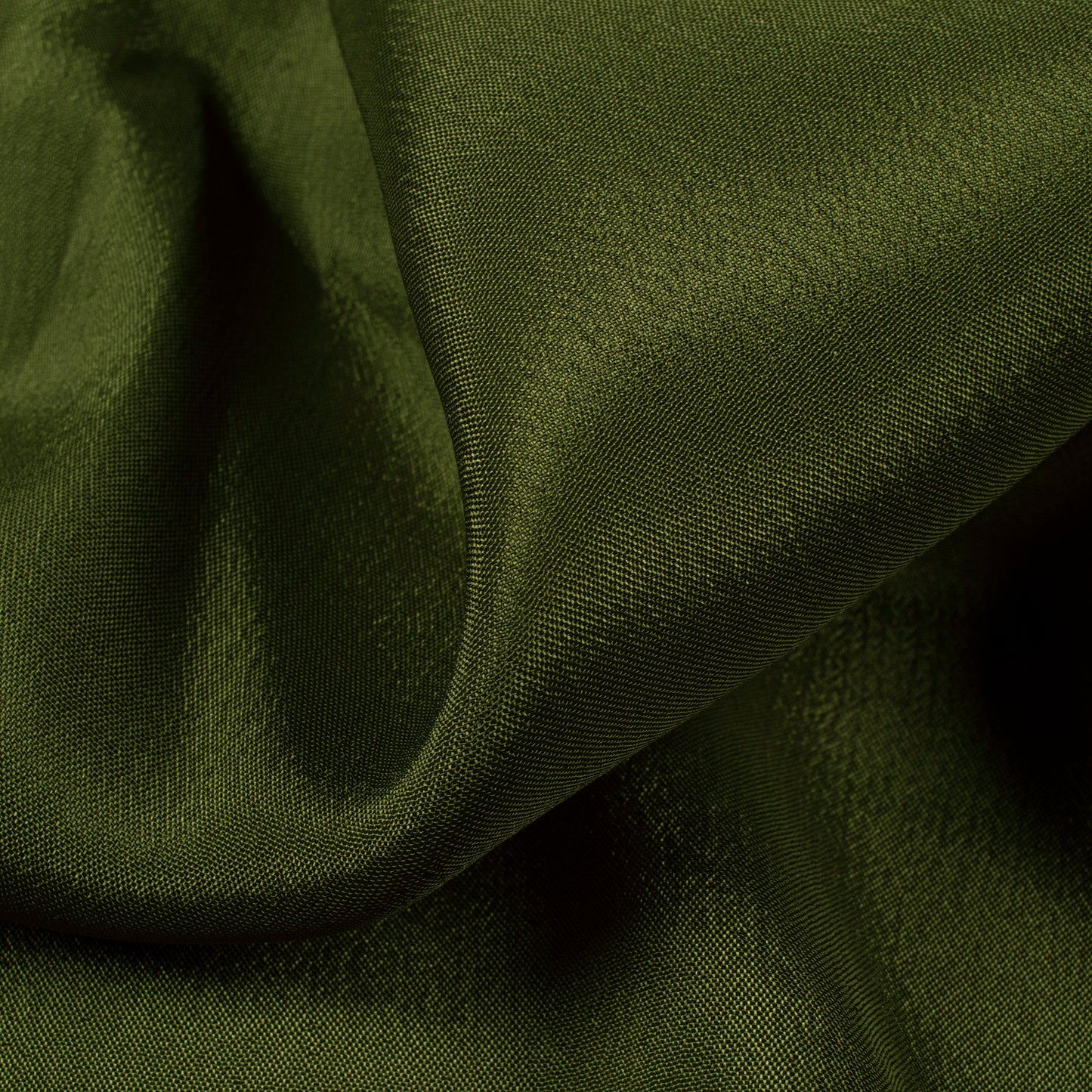 Moss Green Plain Pure Chinnon Chiffon Fabric