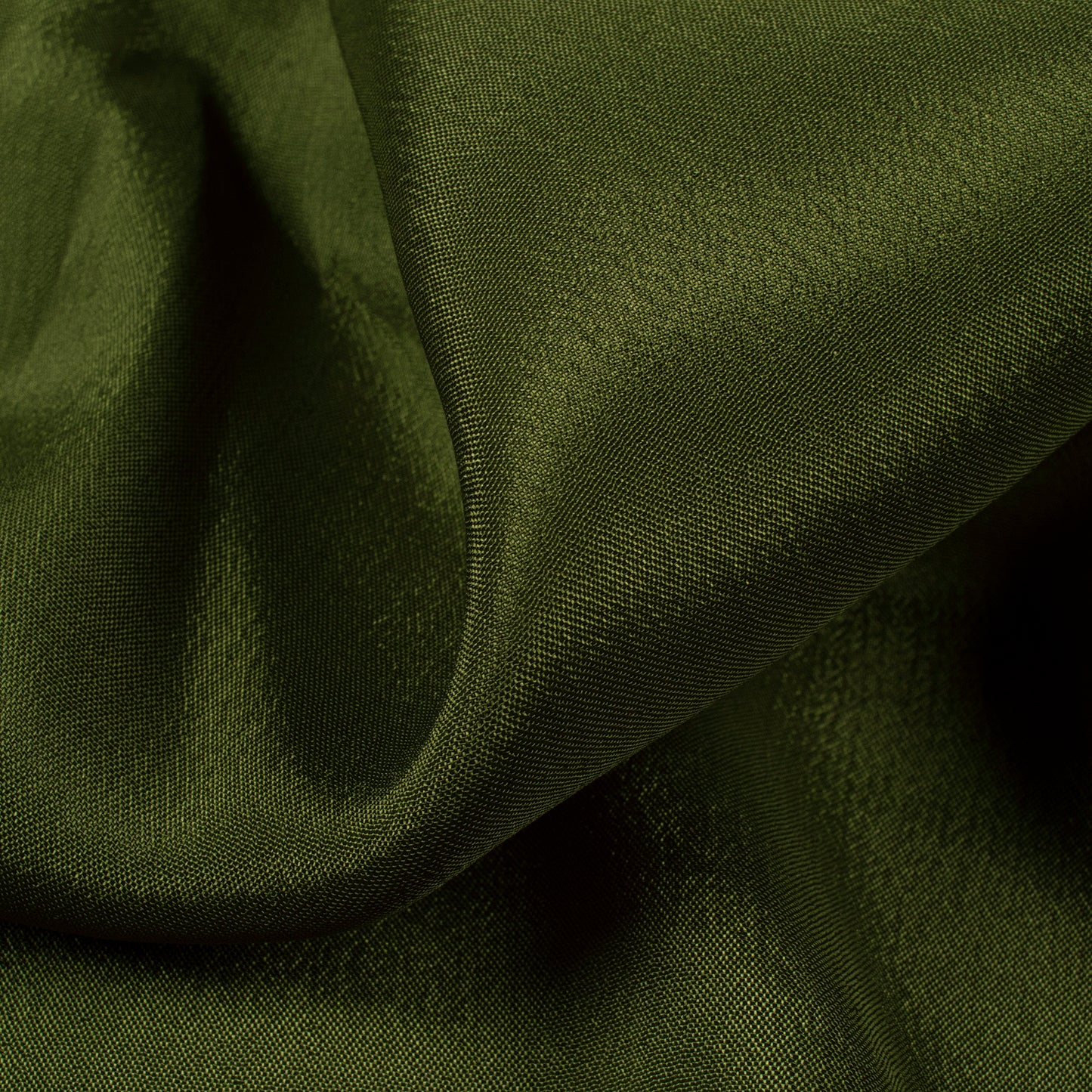 Moss Green Plain Pure Chinnon Chiffon Fabric