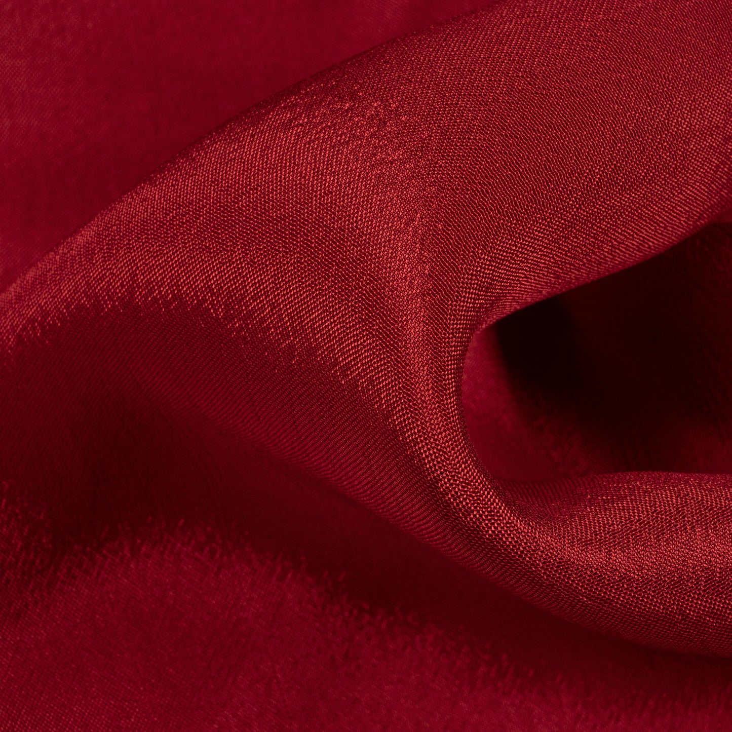 Blood Red Plain Pure Chinnon Chiffon Fabric