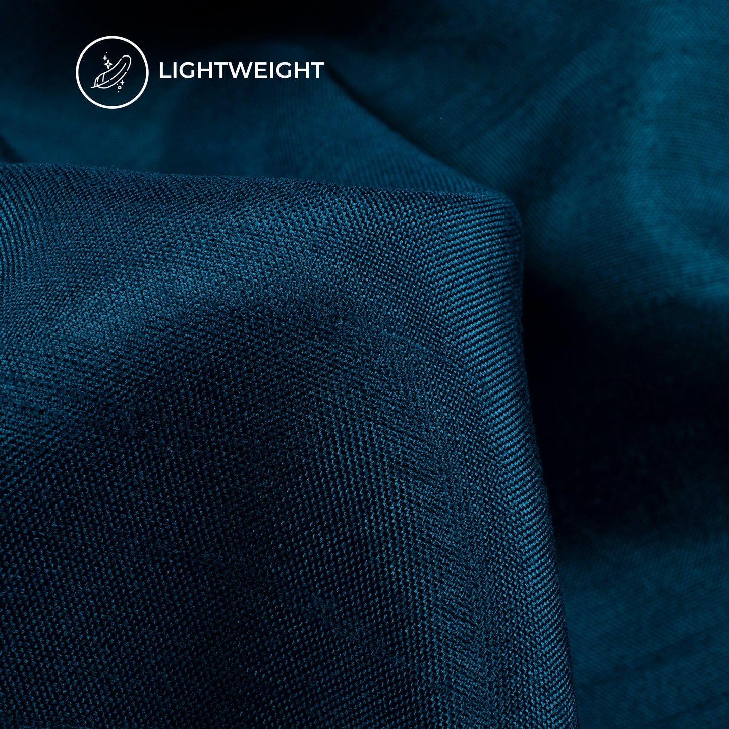 Astronaut Blue Plain Pure Dola Silk Fabric