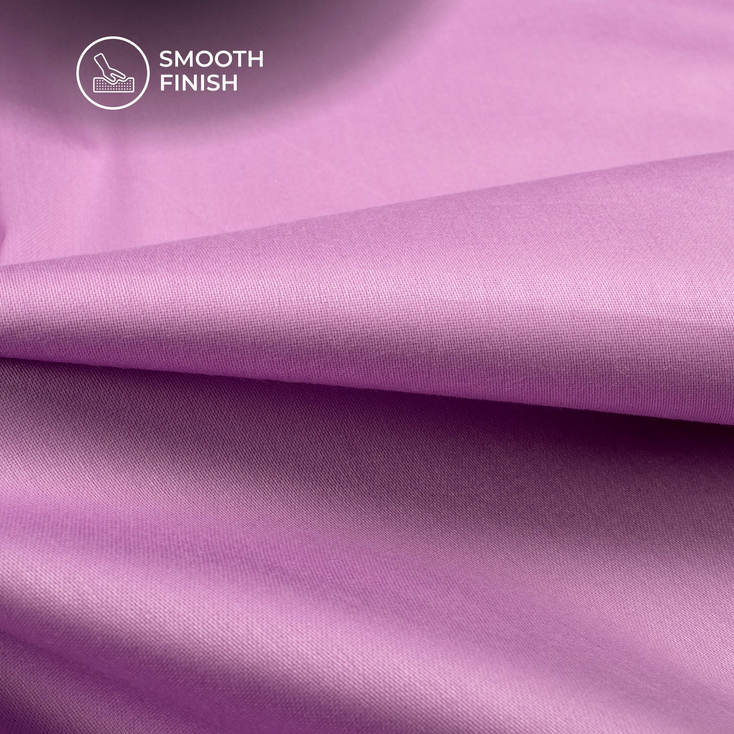Baby Purple Plain Glazed Cotton Fabric